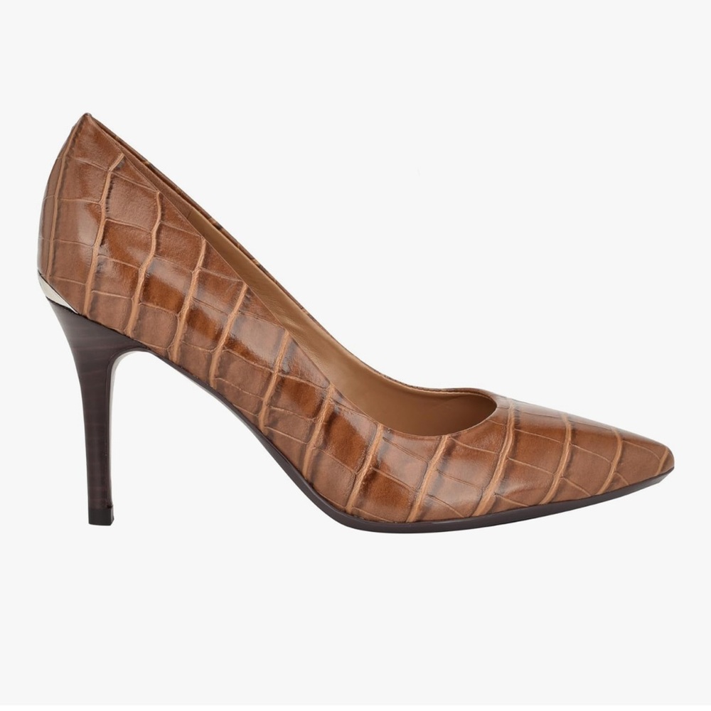 Calvin Klein Gayle pumps croc sz 6.5 - Picture 2 of 6